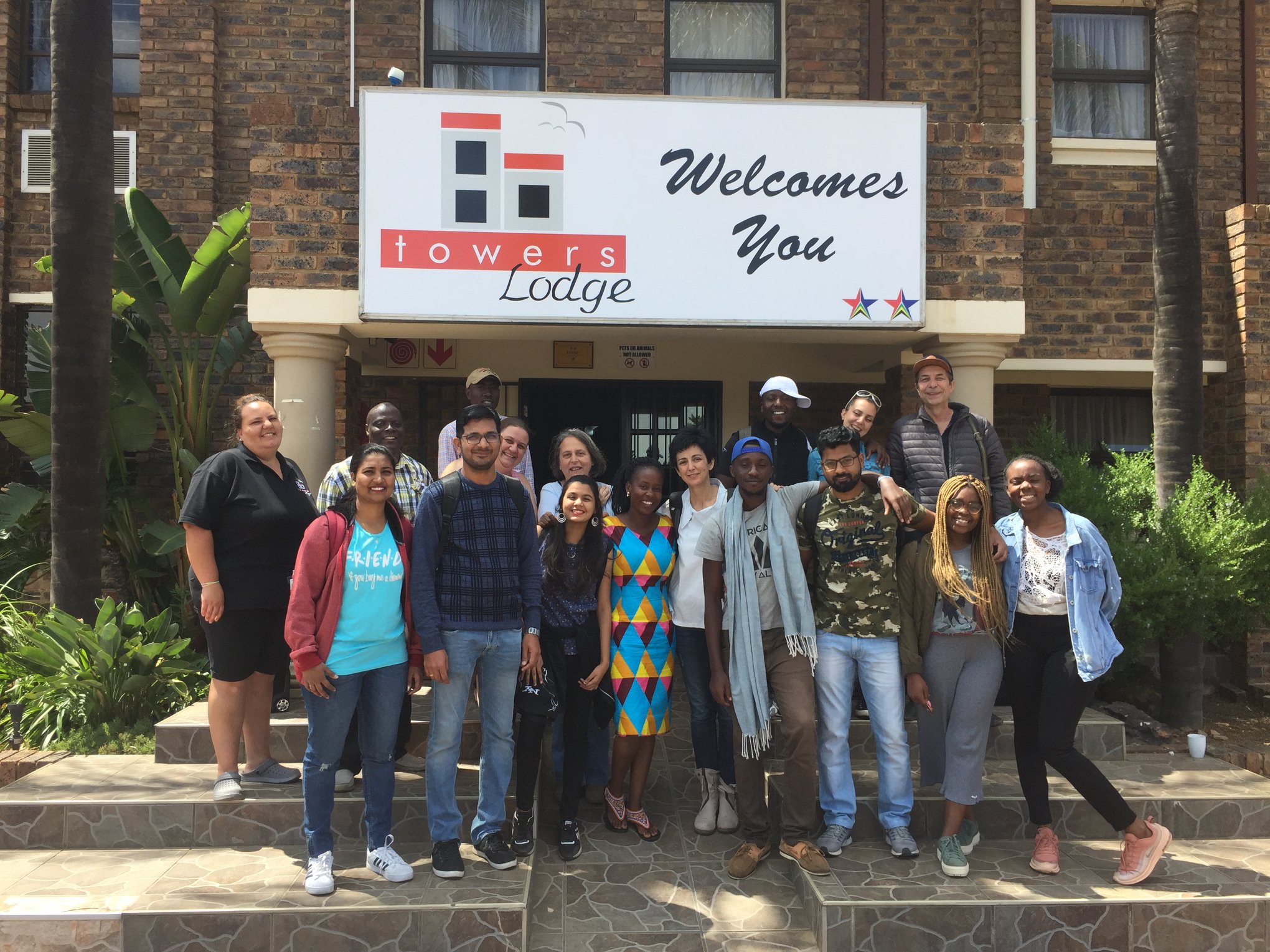 Participants during an international youth development visit